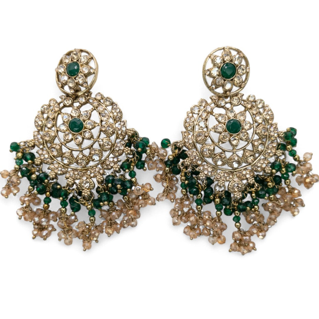 Necklace with Earrings & Tikka - gold