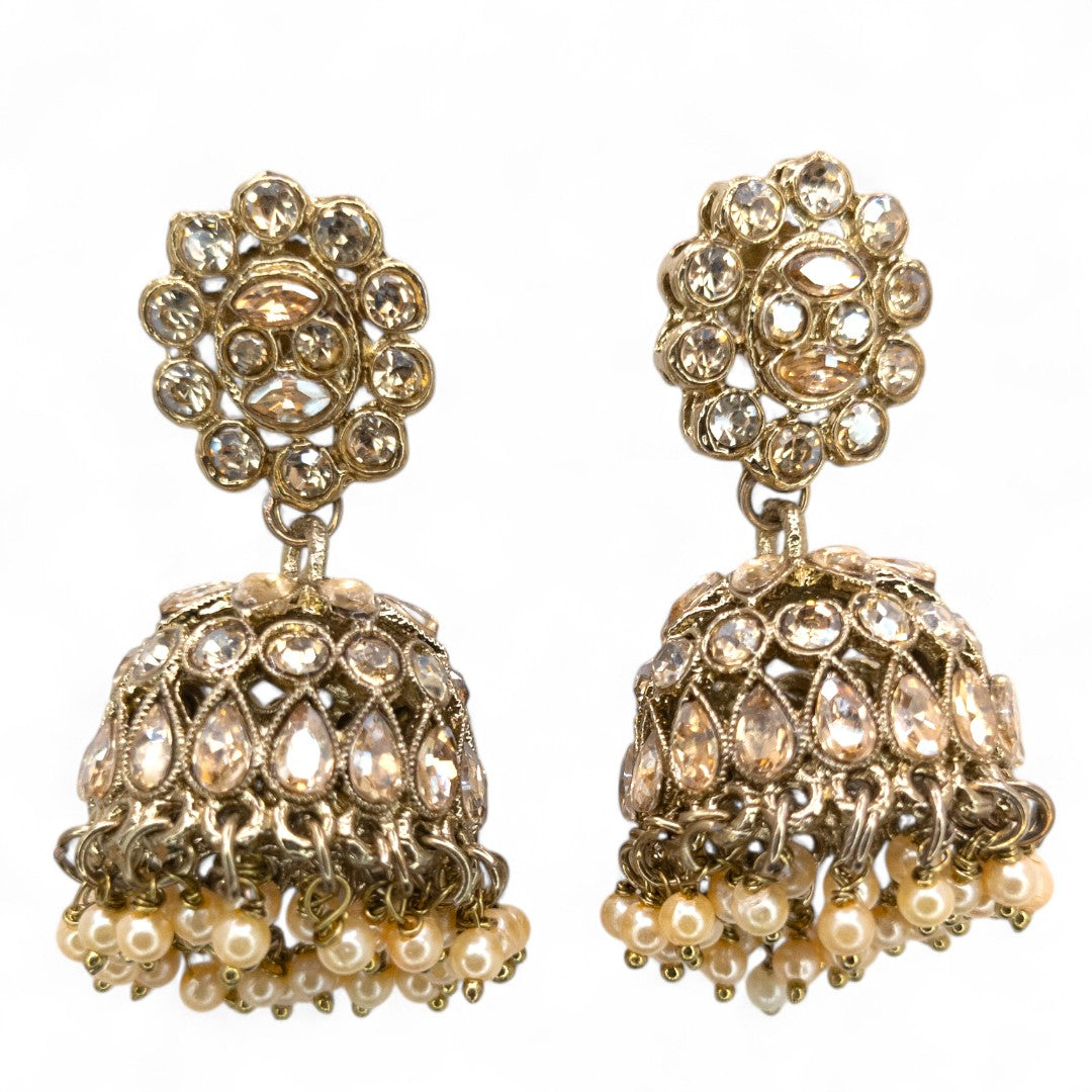 Necklace with Earrings & Tikka - gold