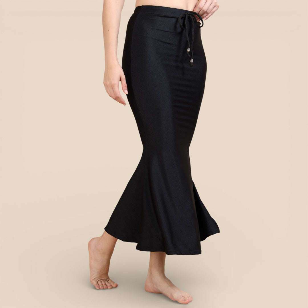 Alles-in-einem Saree Set | Dunkel Blau – Space Silk Saree + Blouse + Shapewear