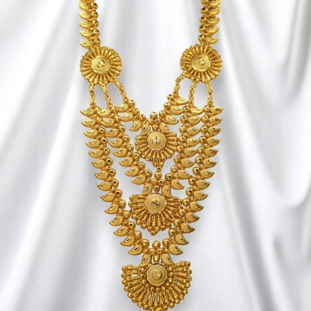Vergoldete Halskette lang  - gold (3 Layer)