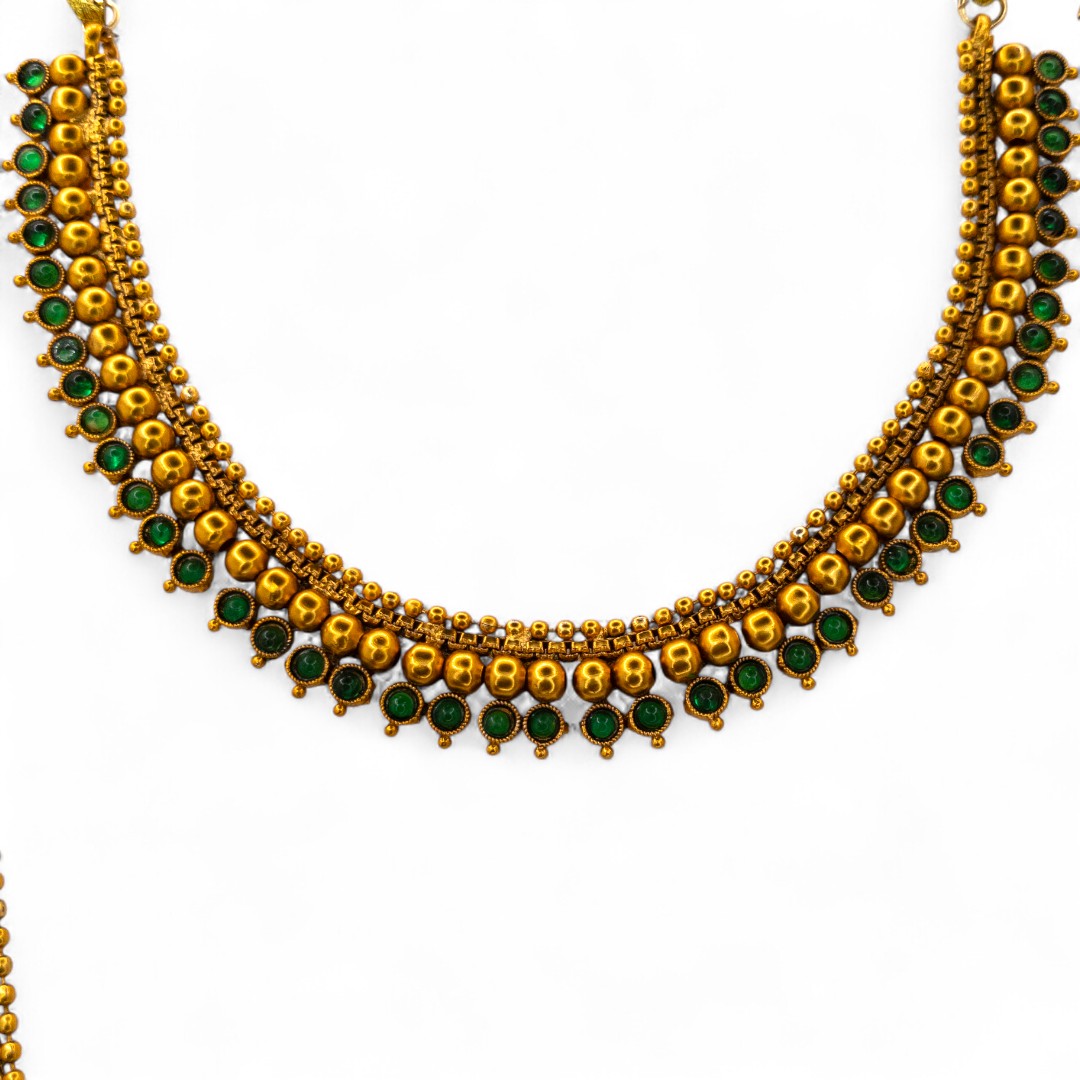 Necklace and Long Chain Set - gold