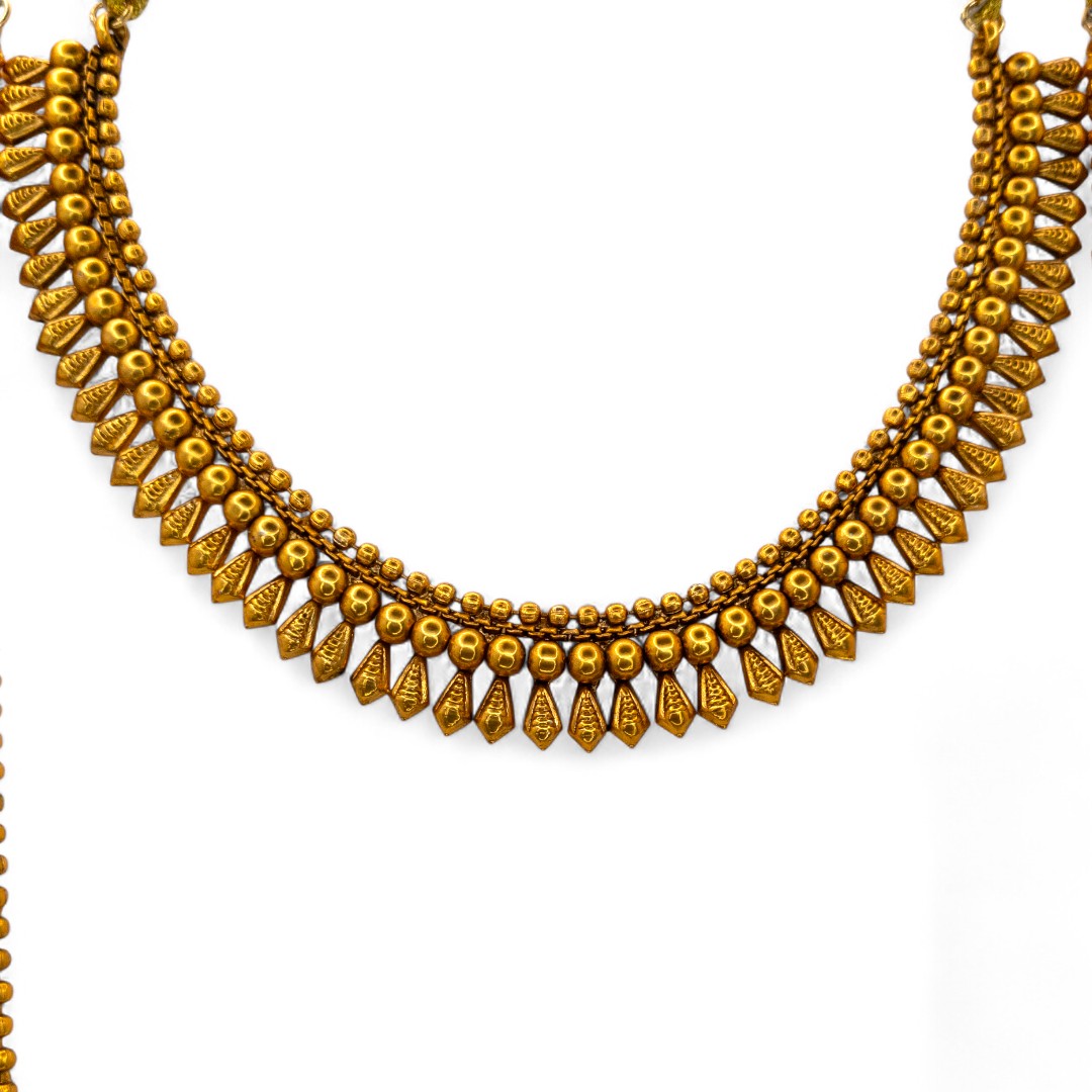 Necklace and Long Chain Set - gold