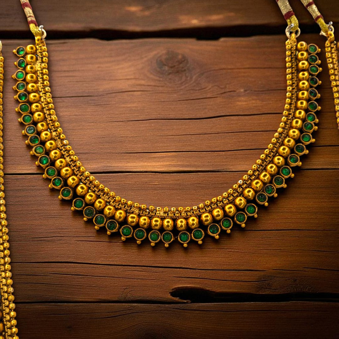 Necklace and Long Chain Set - gold