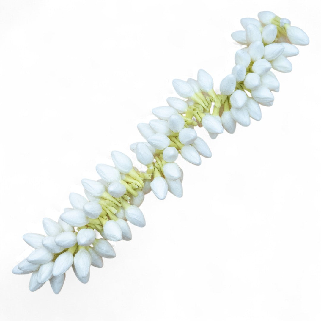 Artificial Indian Hair Flowers White