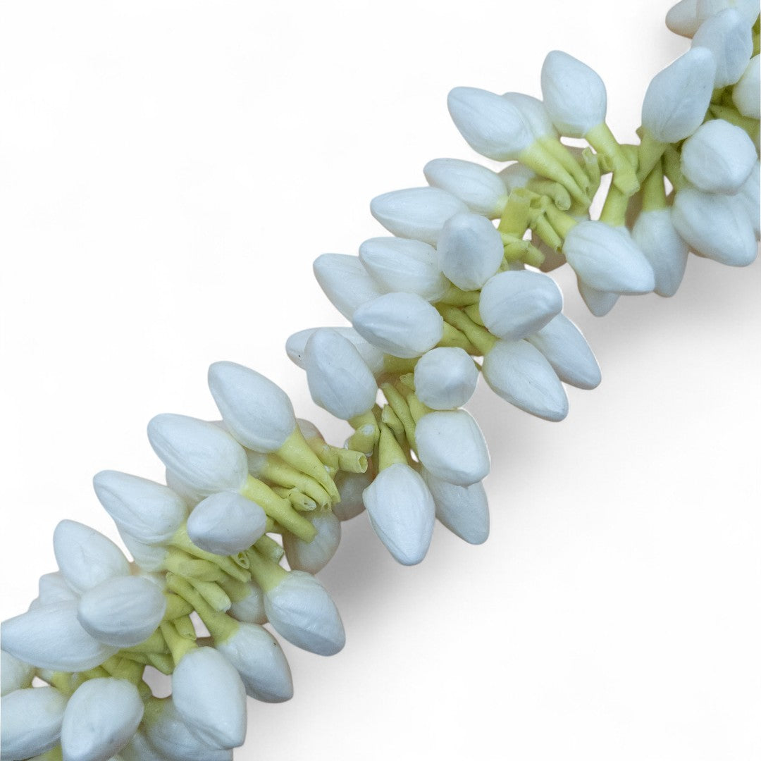 Artificial Indian Hair Flowers White