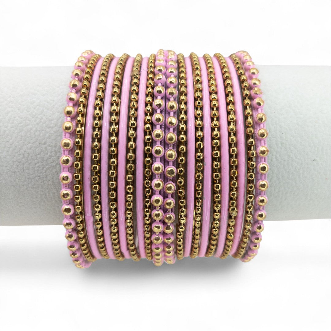 Armreifen Set - Metal Armreifen - Rosa