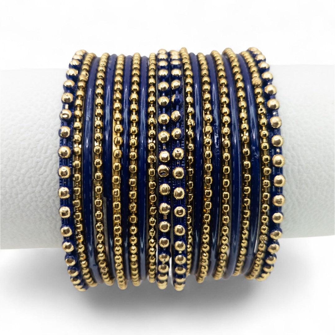 Armreifen Set - Metal Armreifen - Dunkel blau