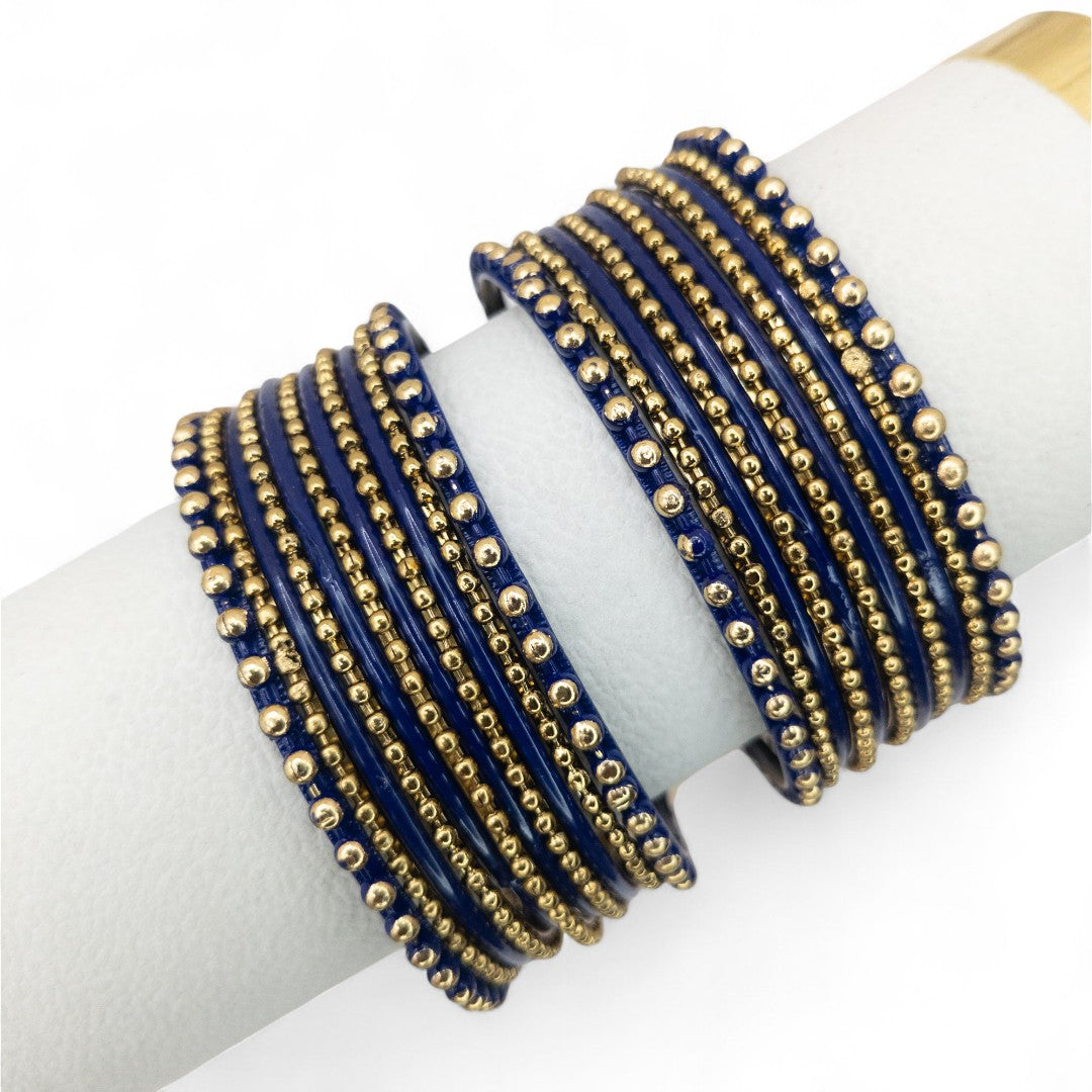 Armreifen Set - Metal Armreifen - Dunkel blau