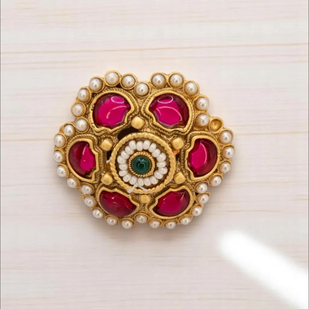 Kundan Ring - Goldene Ringe