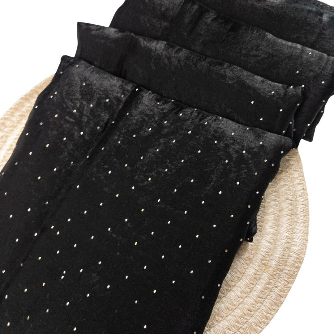 Space Silk Sarees – Premium | Edle, Weiche Seide in Perfektion | schwarz