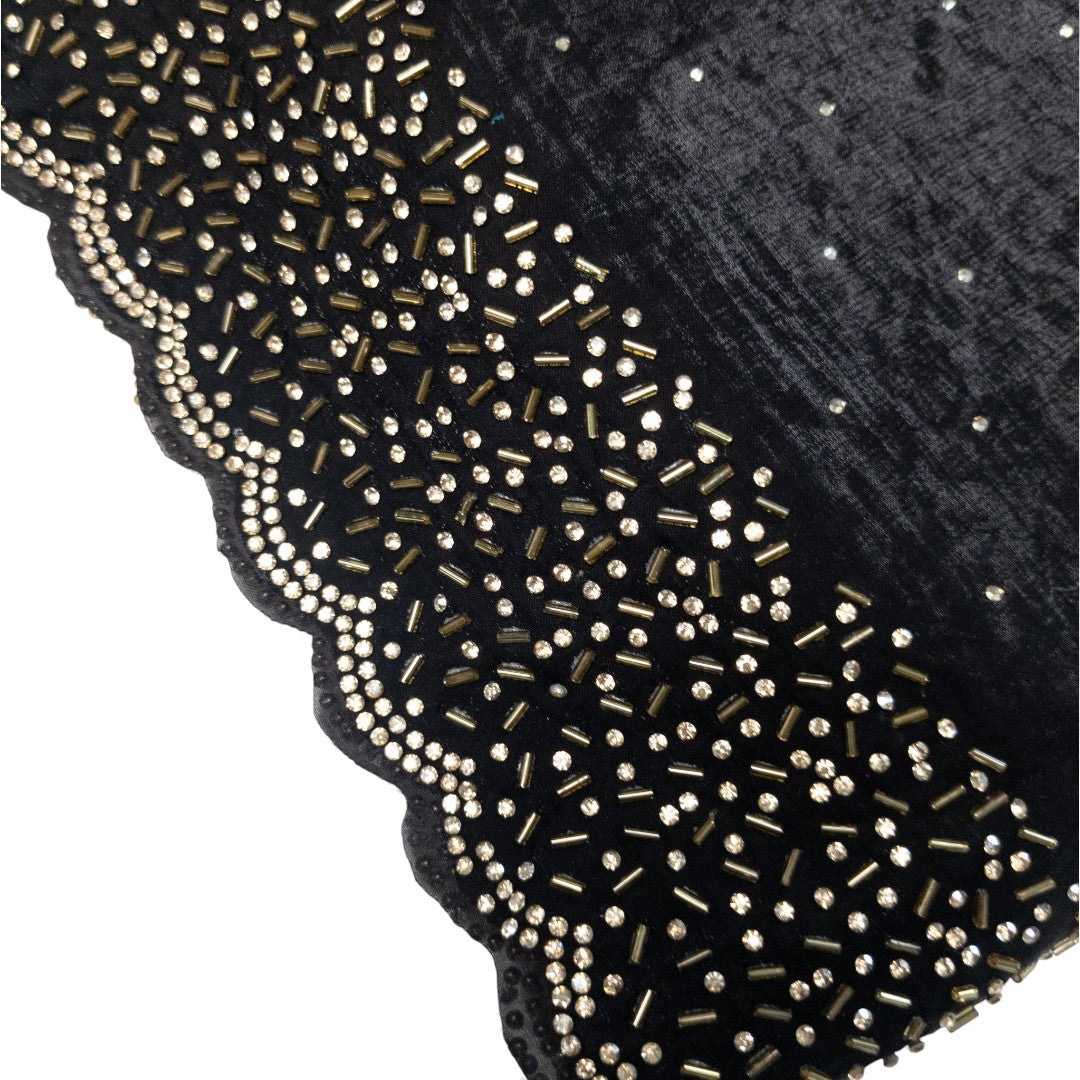 Space Silk Sarees – Premium | Edle, Weiche Seide in Perfektion | schwarz