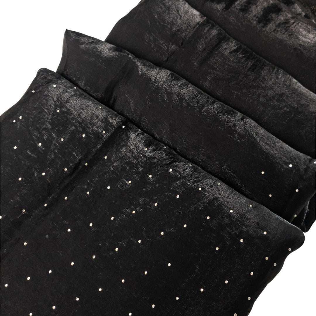 Space Silk Sarees – Premium | Edle, Weiche Seide in Perfektion | schwarz