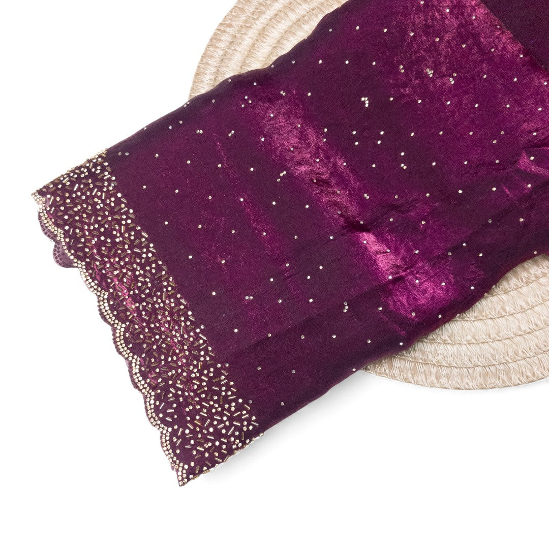 Space Silk Sarees – Premium | Edle, Weiche Seide in Perfektion | Magenta