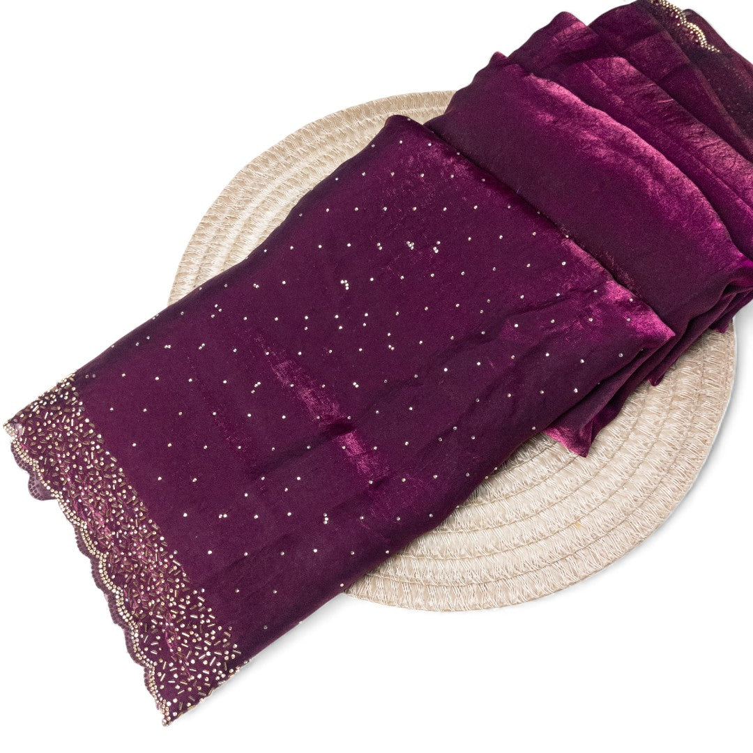 Space Silk Sarees – Premium | Edle, Weiche Seide in Perfektion | Magenta