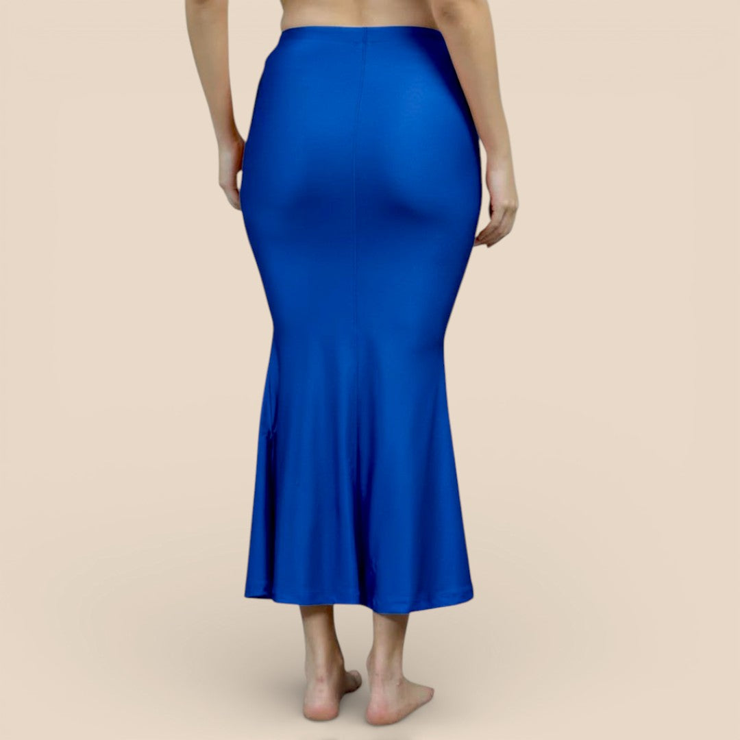 Alles-in-einem Saree Set | Blau– Soft Silk Saree + Blouse + Shapewear