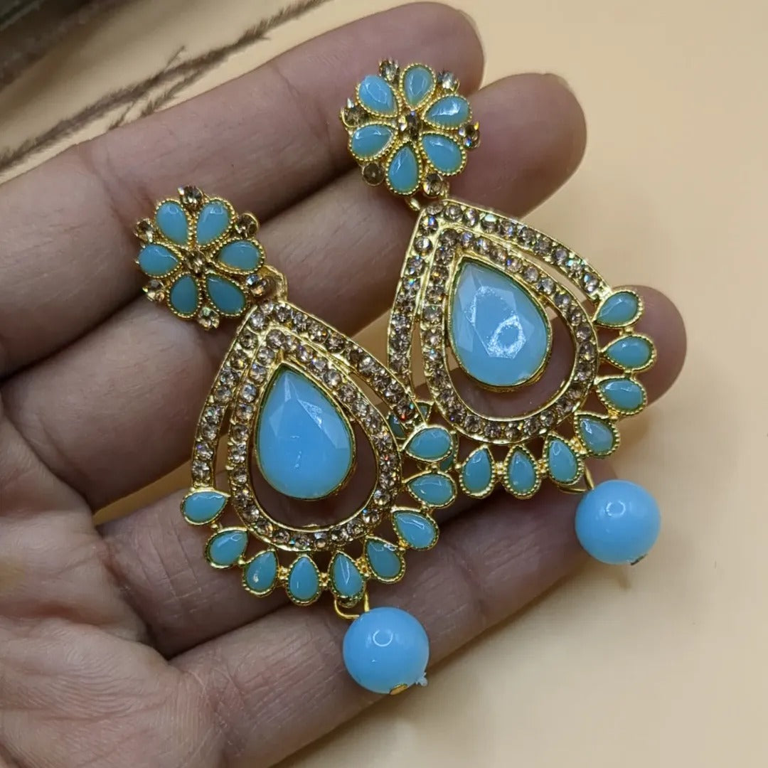 Earrings Blue