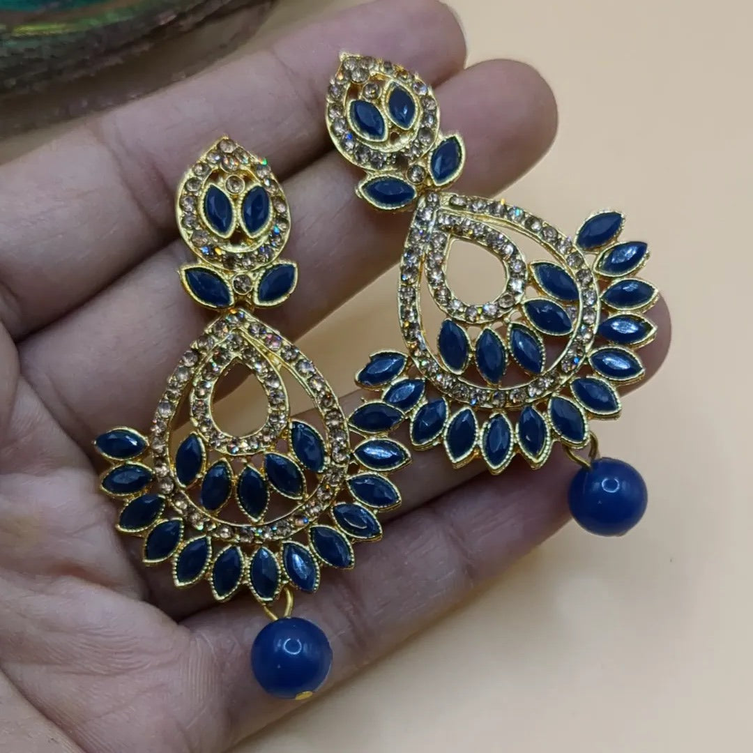 Earrings Blue