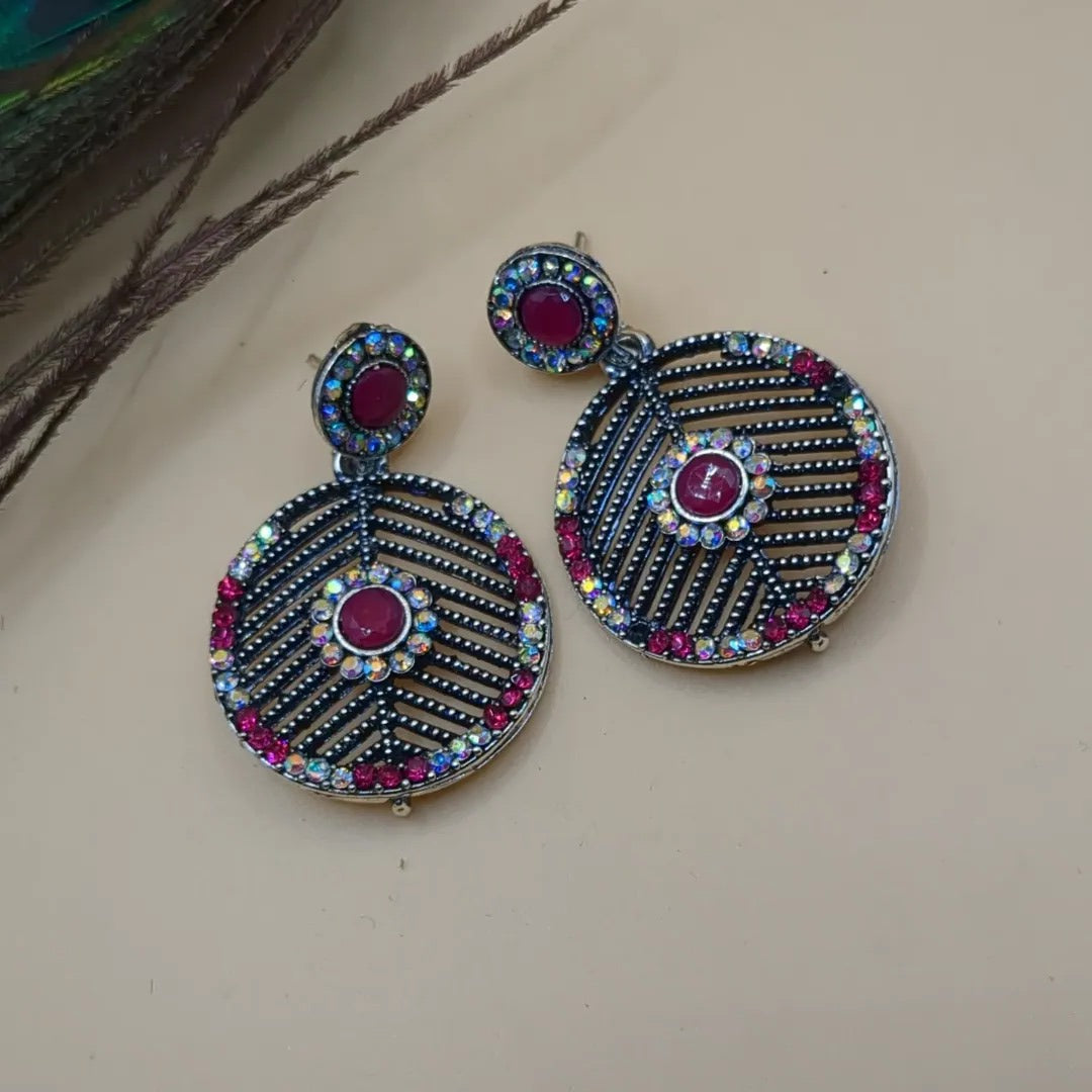 Silver earrings