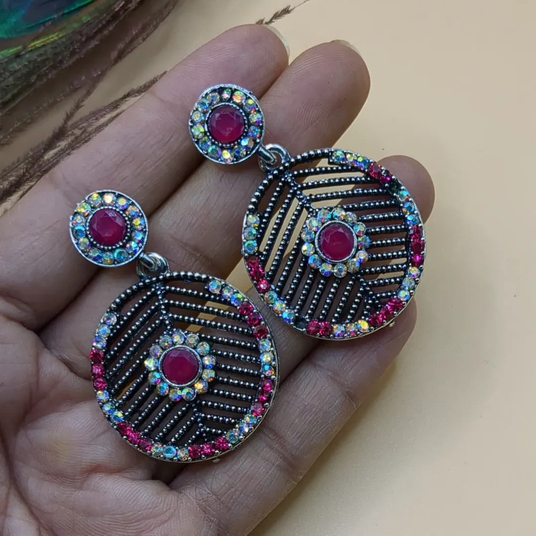 Silver earrings