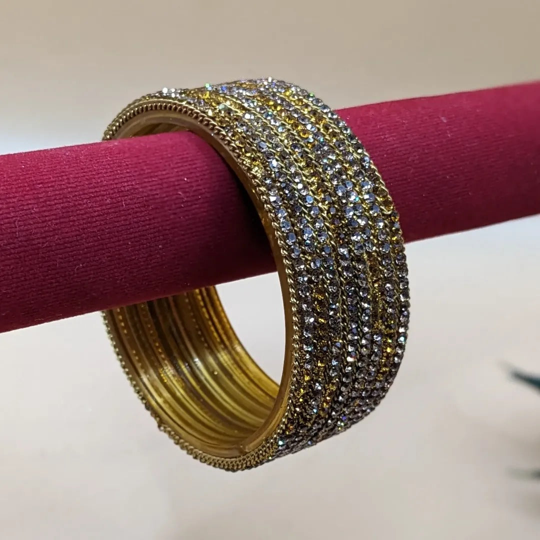 Glass Bangles - Shinny Glass Bangles - Set of 8