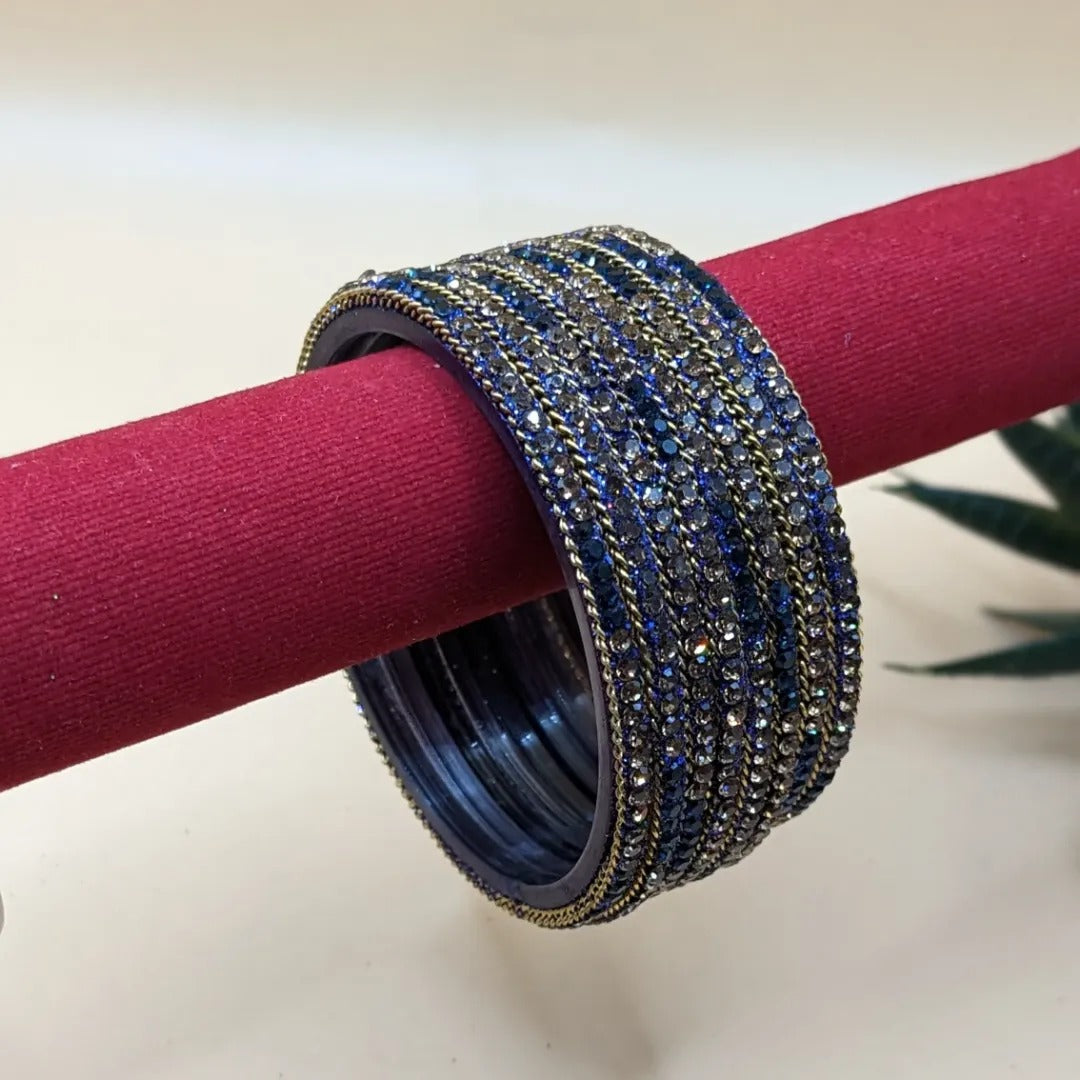Glass Bangles - Shinny Glass Bangles - Set of 8