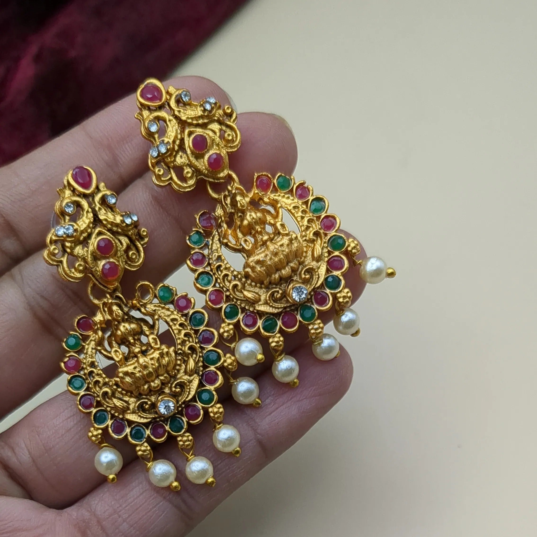 Temple Choker Halskette | mit Ohrringe