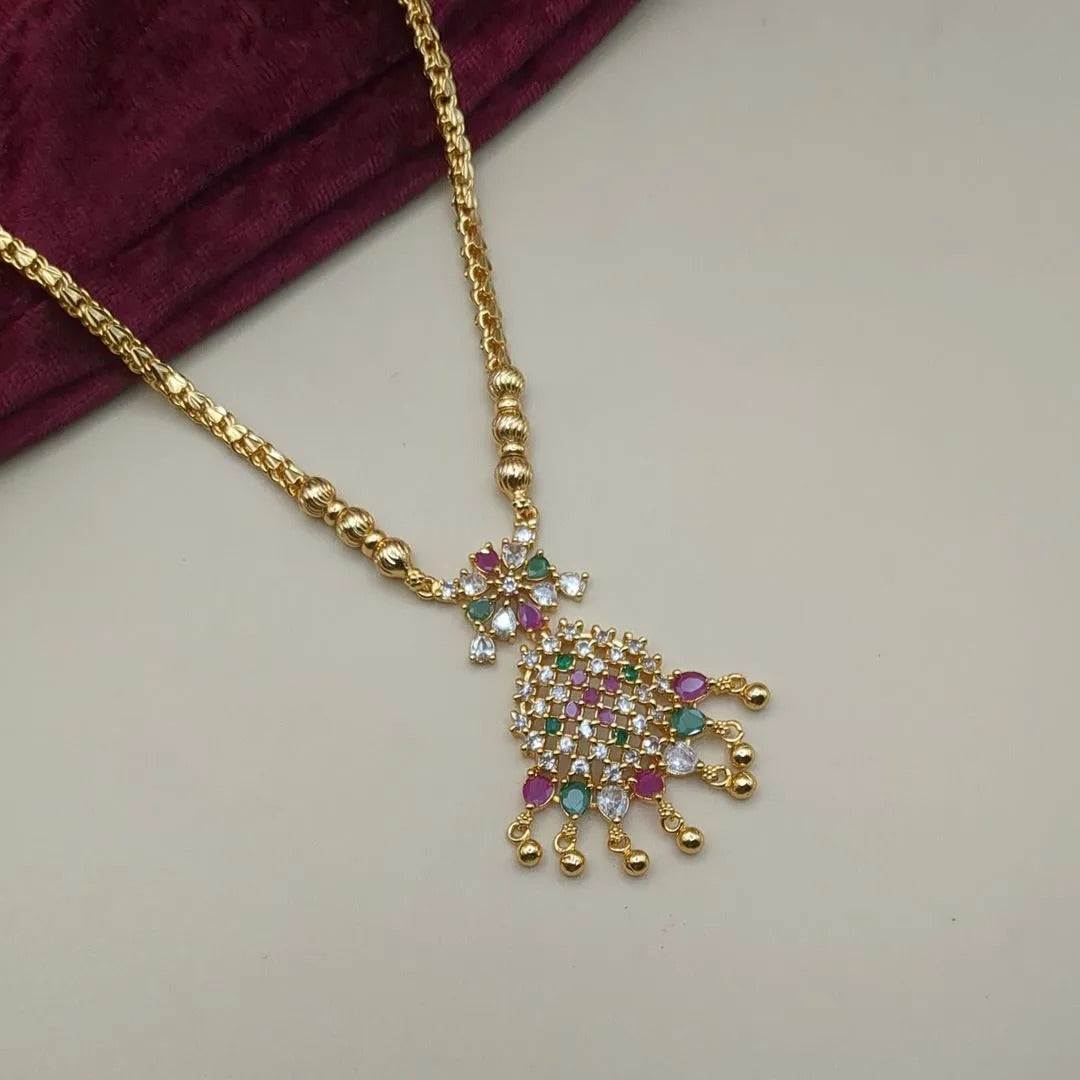 Heritage necklace in classic design | Gold plated