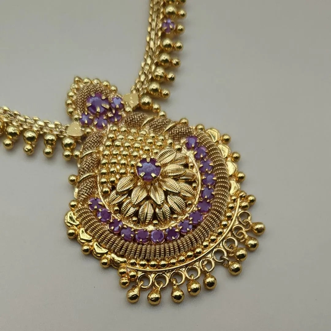 Heritage necklace in classic design | Gold plated