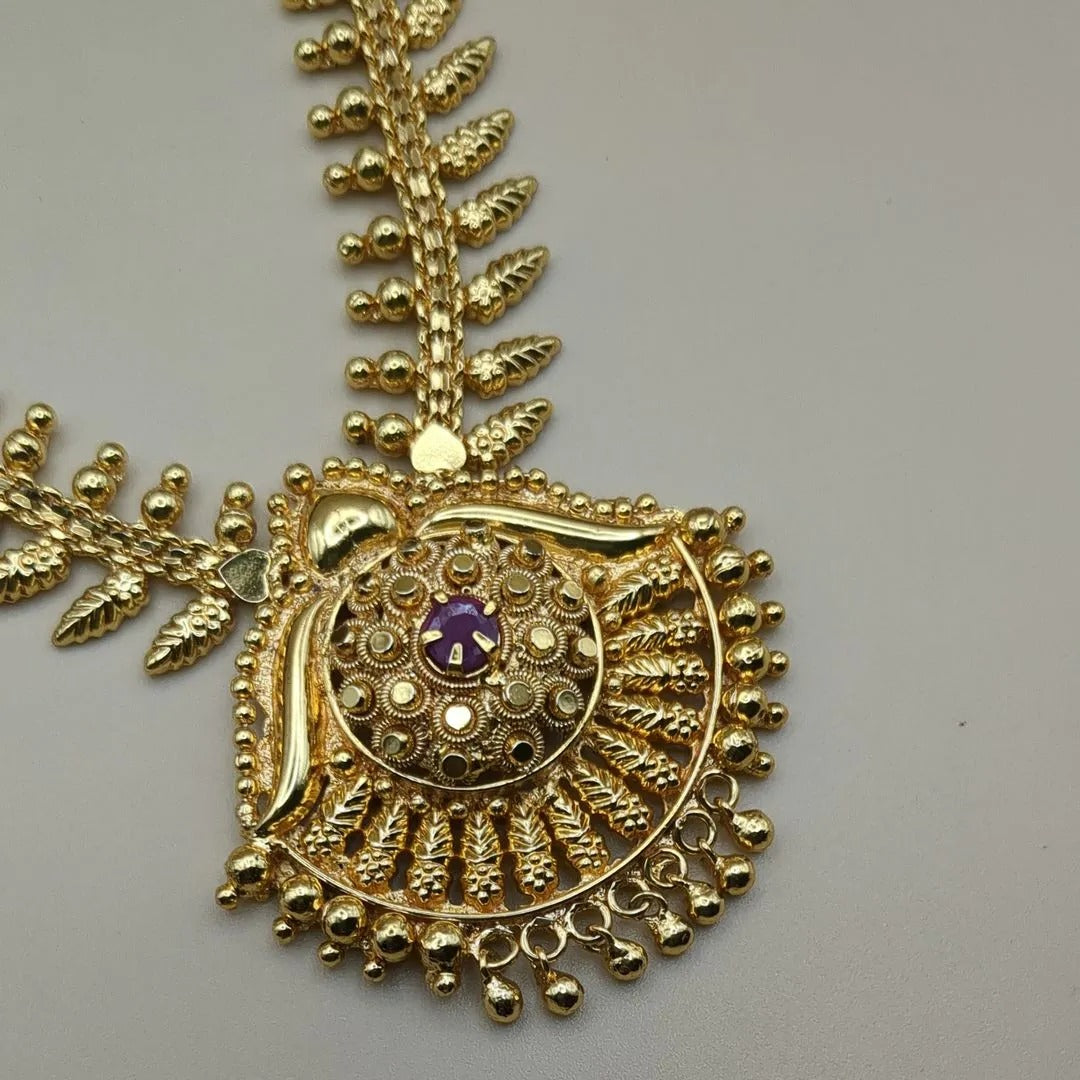 Heritage necklace in classic design | Gold plated