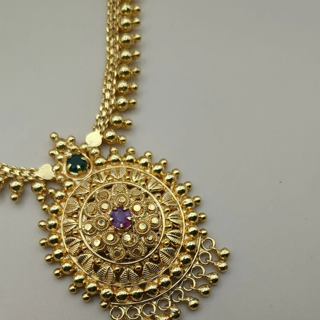 Heritage necklace in classic design | Gold plated