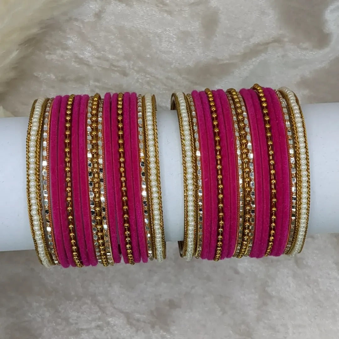 Armreifen Set - Magenta | Gold | Größe 2.8