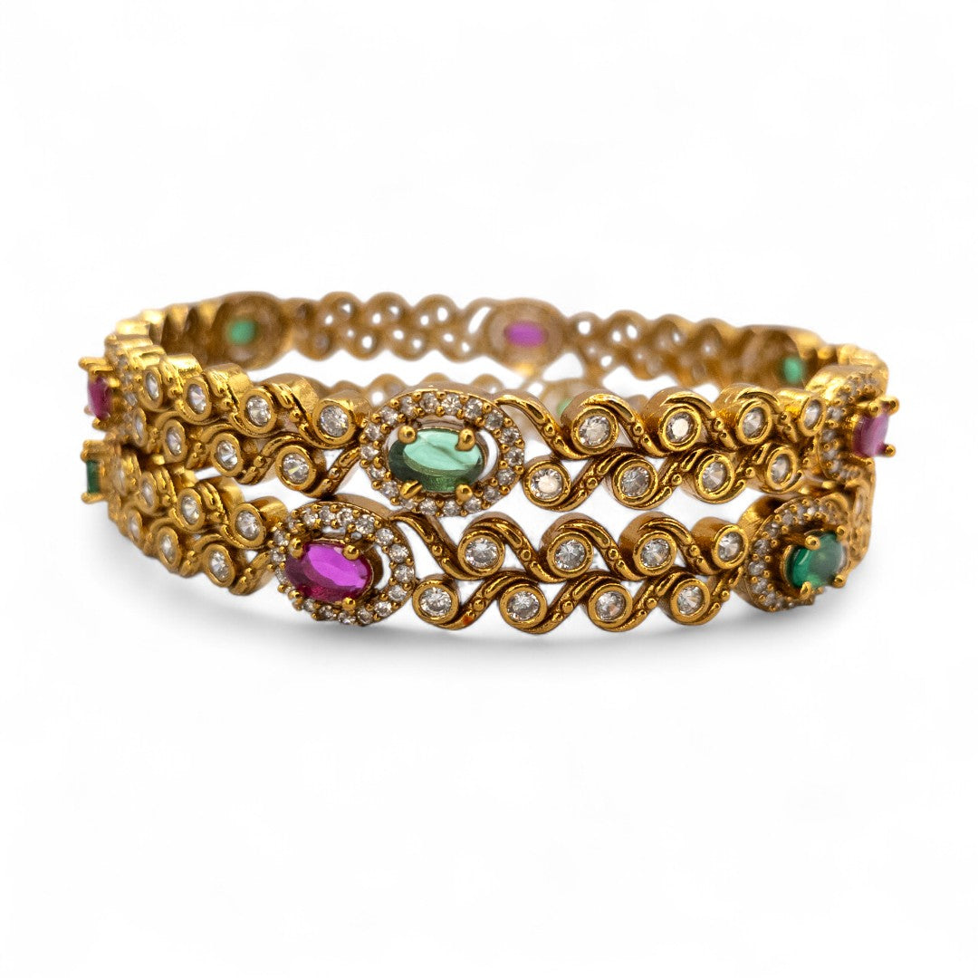 Luxmi bangle set with 2 bangles