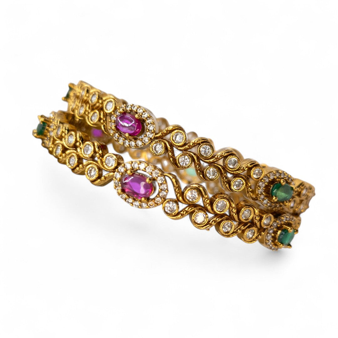 Luxmi bangle set with 2 bangles