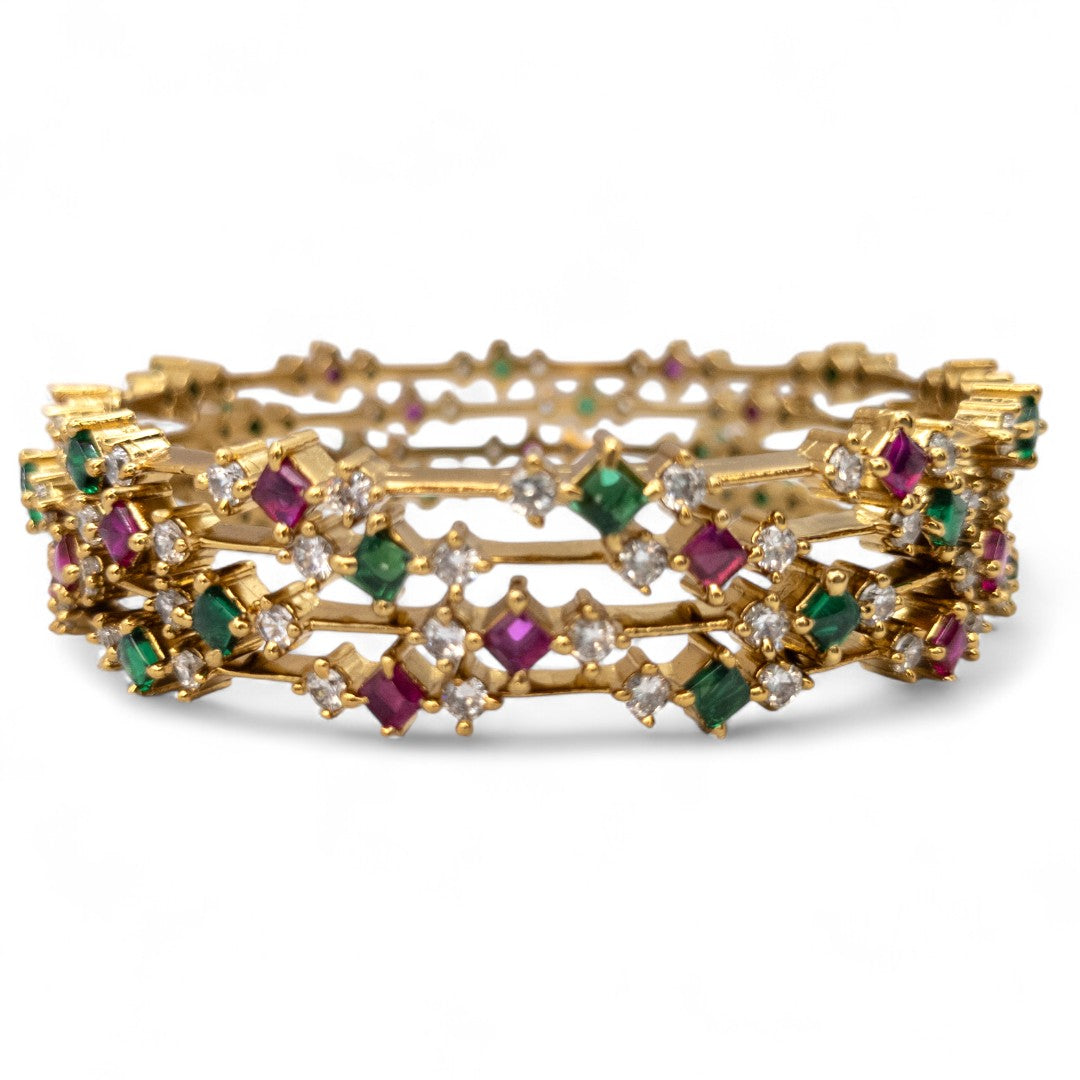 Luxmi bangle set with 2 bangles