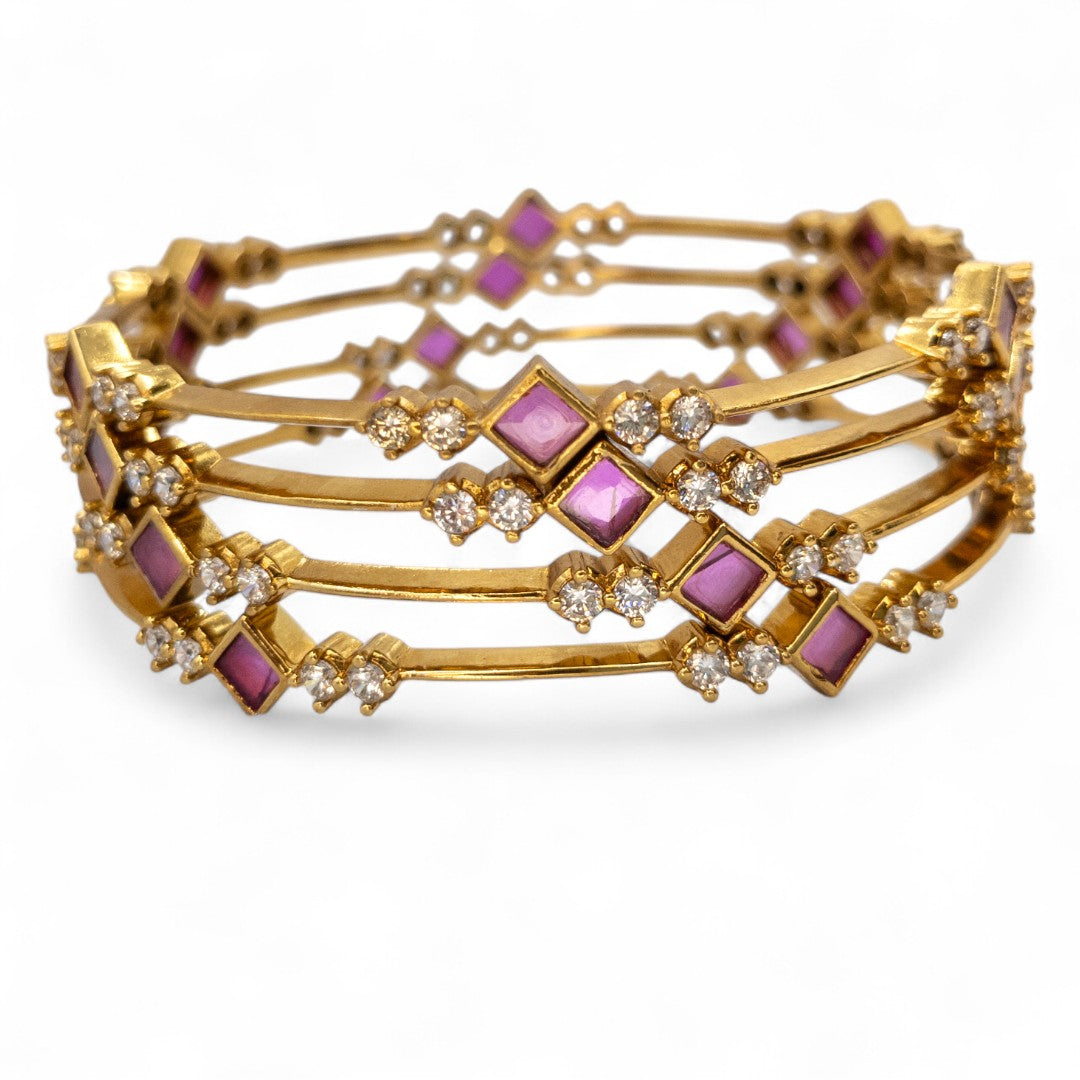 Luxmi bangle set with 2 bangles