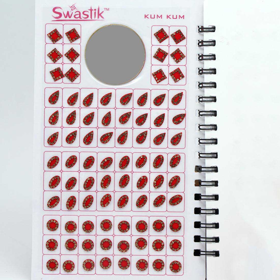 Multicolor oval Formige Bindis – 576 Stück in einem Buch