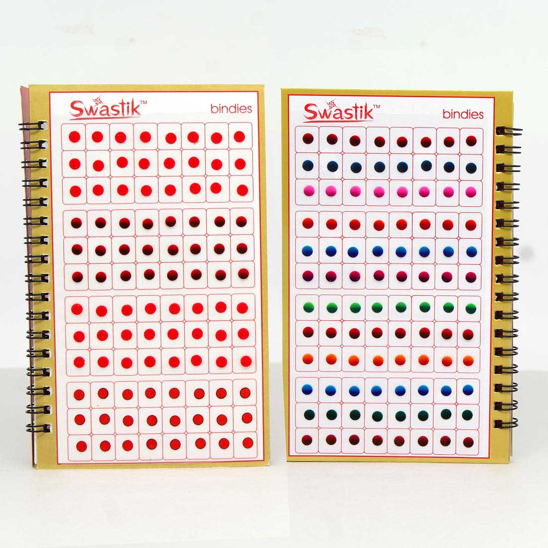 Multicolor rund Formige Bindis – 576 Stück in einem Buch