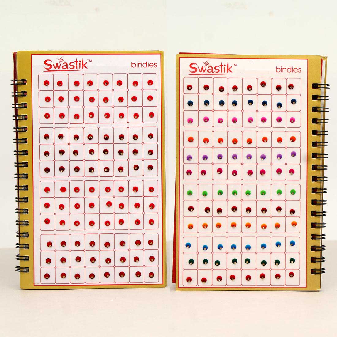 Multicolor rund Formige Bindis – 576 Stück in einem Buch