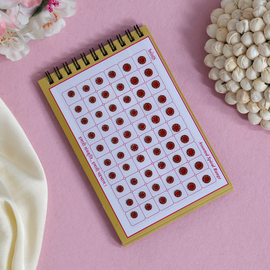 Multicolor rund Formige Bindis – 300 Stück in einem Buch