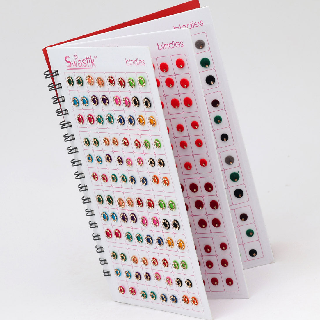 Multicolor rund Formige Bindis – 576 Stück in einem Buch