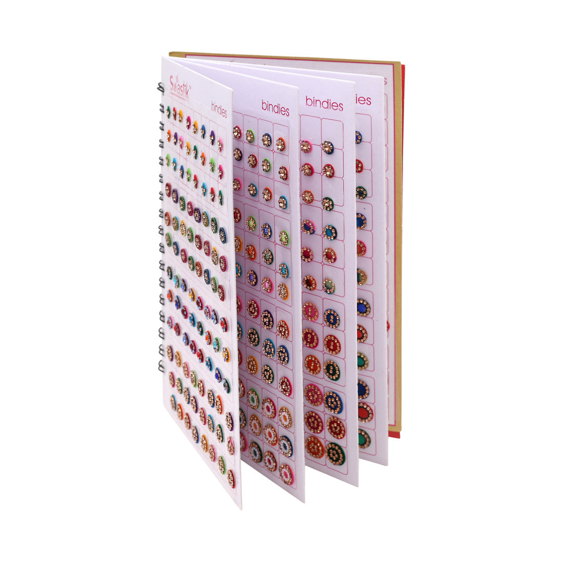 Multicolor rund Formige Bindis – 576 Stück in einem Buch