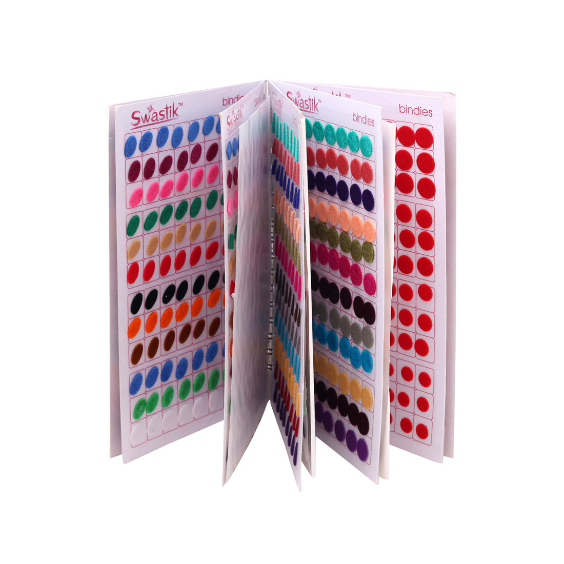 Multicolor oval  Formige Bindis – 576 Stück in einem Buch