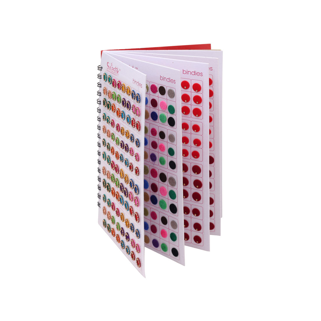 Multicolor rund Formige Bindis – 576 Stück in einem Buch