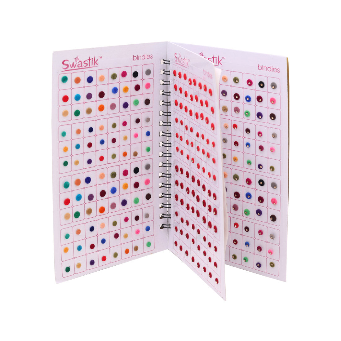 Multicolor rund Formige Bindis – 576 Stück in einem Buch