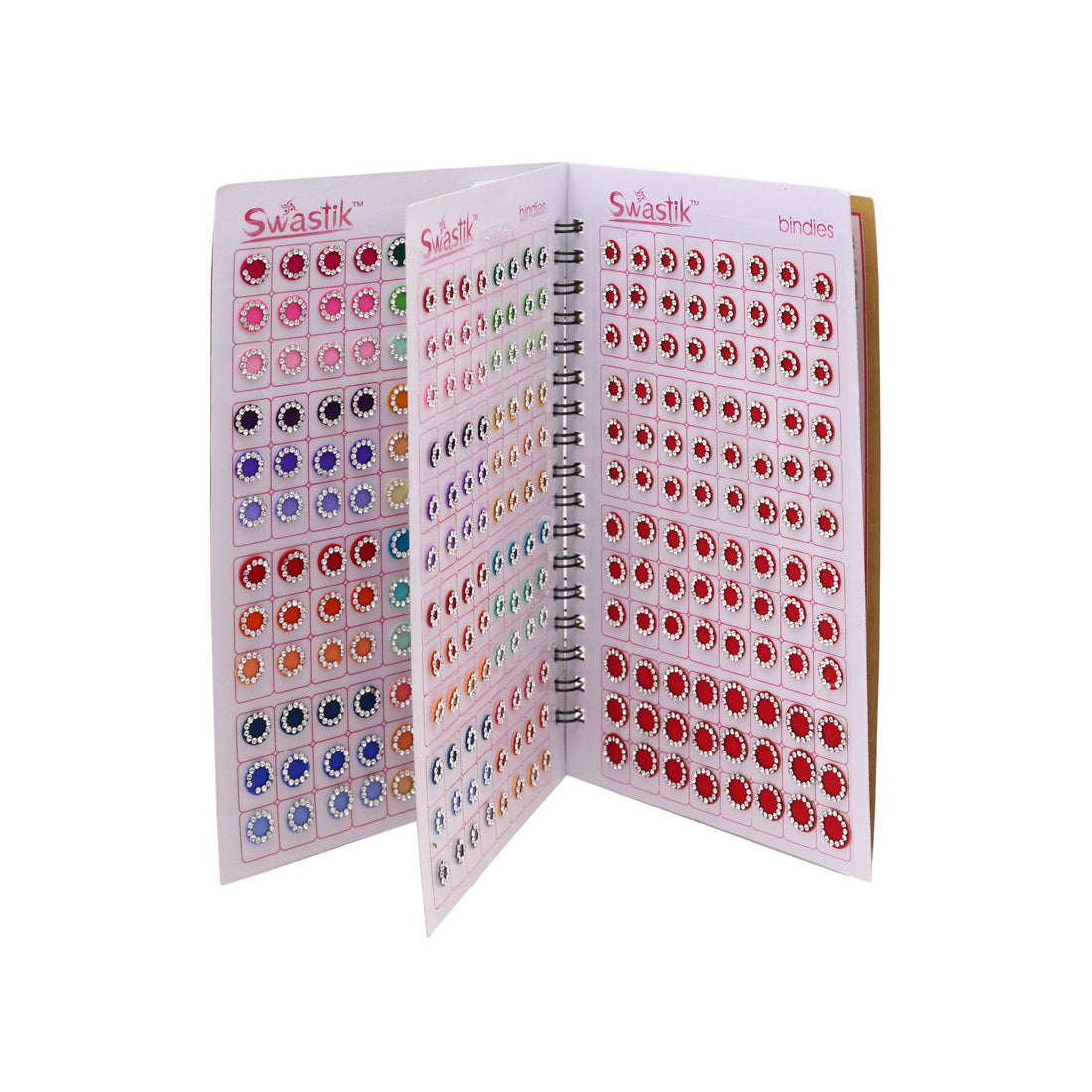 Multicolor rund Formige Bindis – 576 Stück in einem Buch