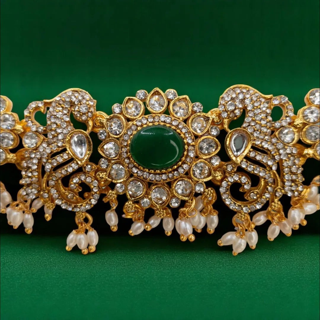 Temple Choker Necklace with Earrings