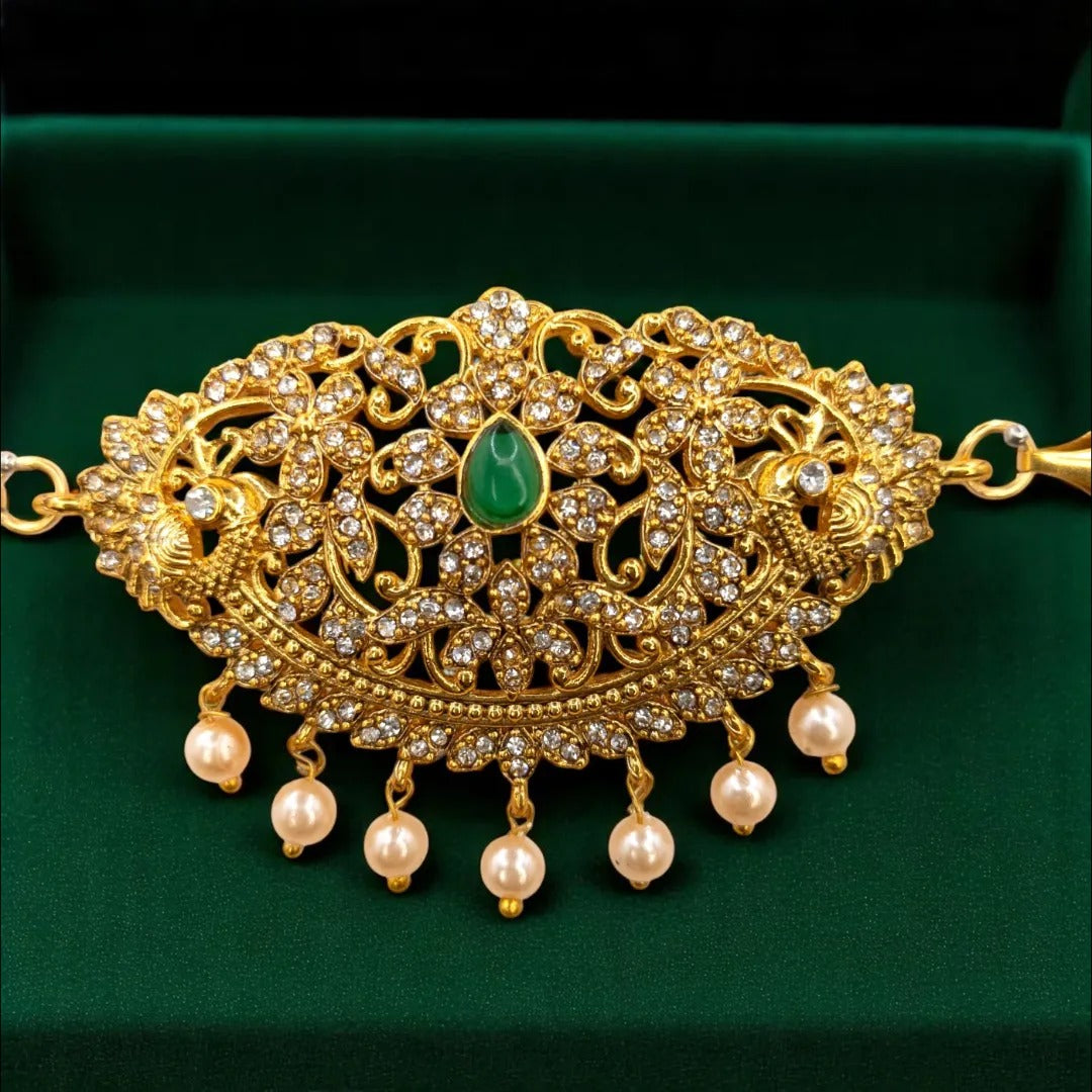 Temple Choker Necklace with Earrings