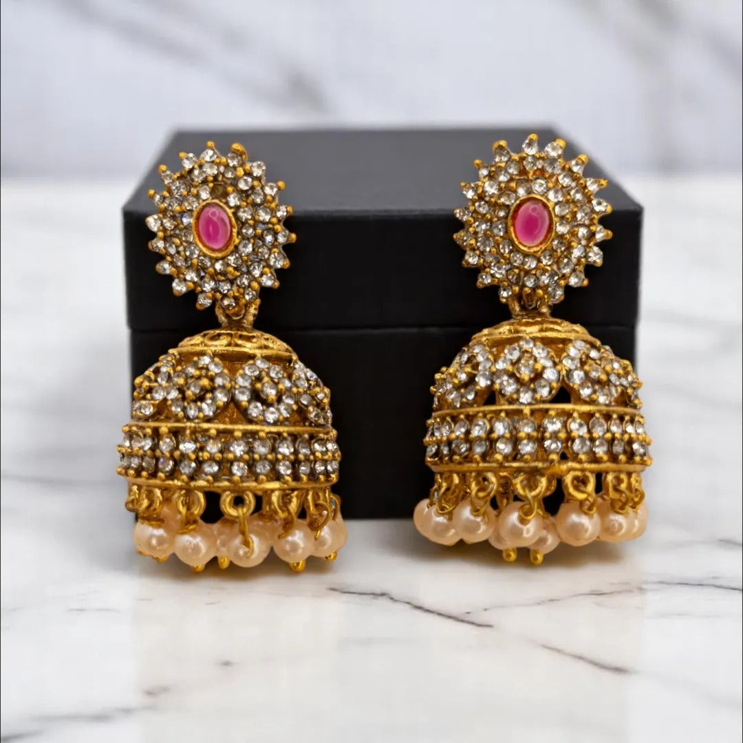 Temple Choker Necklace with Earrings