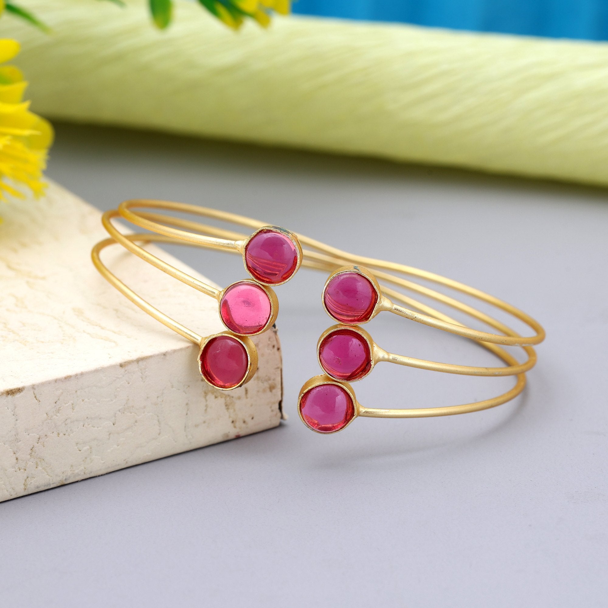 Armband - gold - Magenta