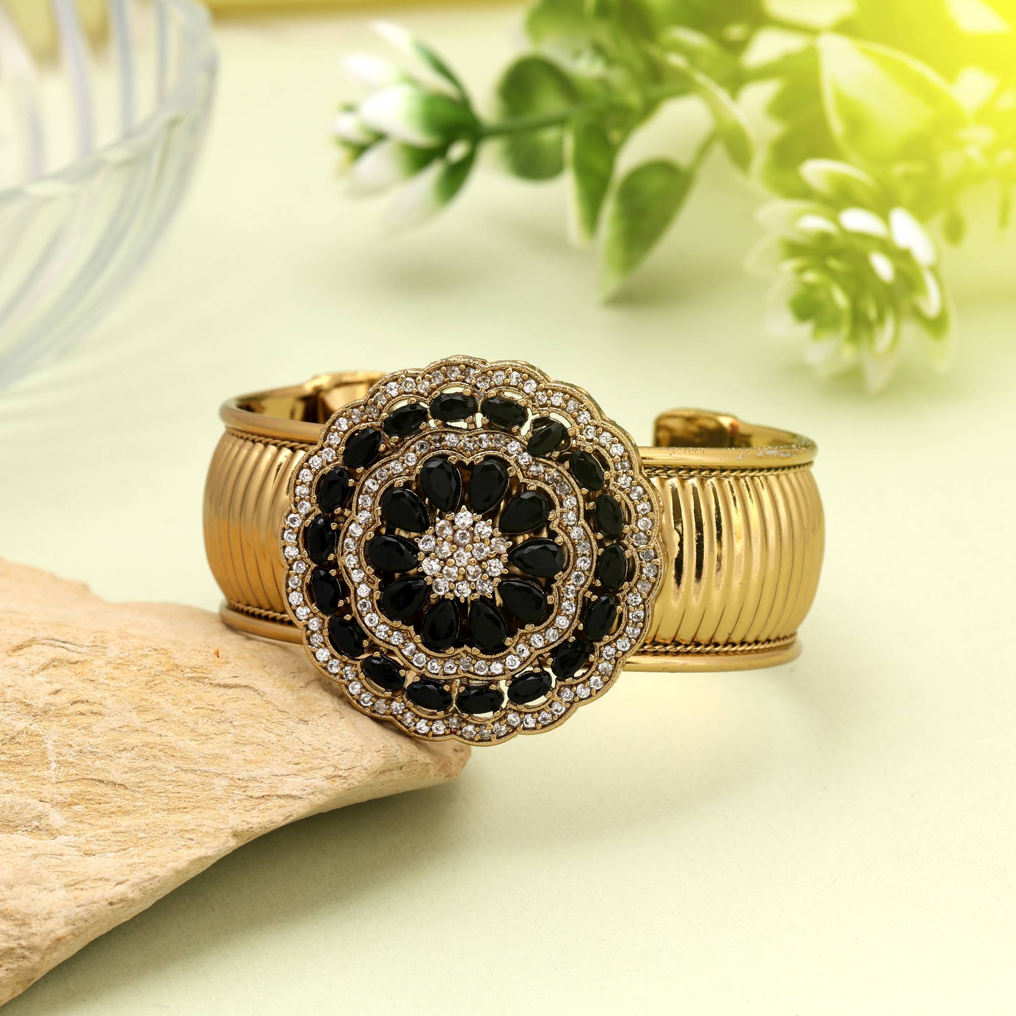 Armband - gold - Schwarz